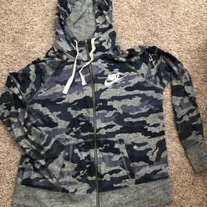 Blue Camo Hoodie